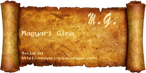 Magyari Gina névjegykártya